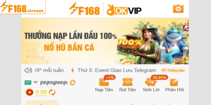 Giao dịch tài chính siêu tiện lợi tại F168