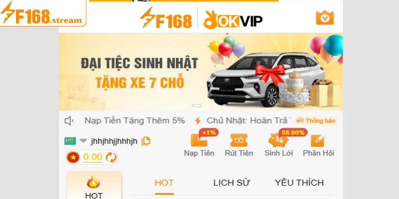 Giới thiệu F168 với các thông tin sơ lược