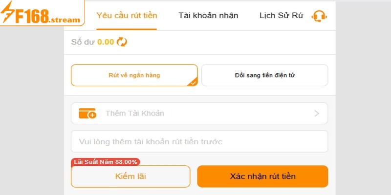 Chi tiết cách rút tiền F168 phổ biến nhất