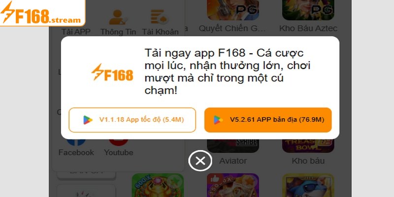 Hướng dẫn cách tải app F168 siêu nhanh